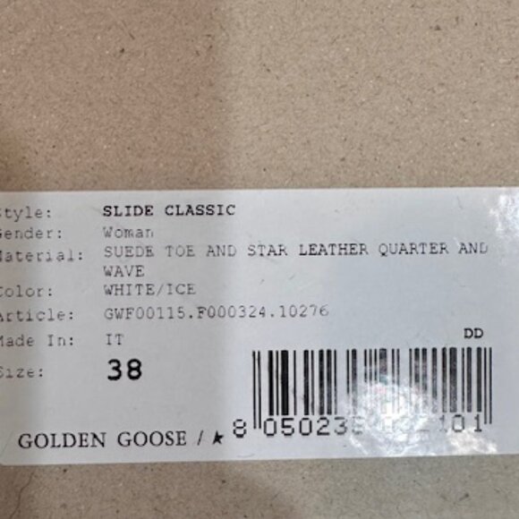 Golden Goose Woman Size 38 Suede Toe and Star Leather White/Ice - Picture 11 of 14